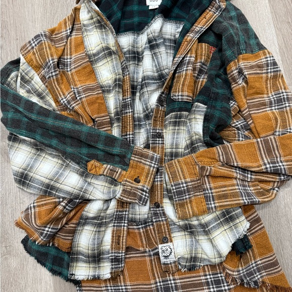 BDG Jackets & Blazers - BDG Multicolor Plaid Flannel Shirt